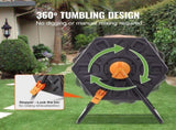 Compost Bin 37 Gal Dual-Chamber Composter Tumbler Rotating Sliding Doors V952-FGDFJ37JL000EYX7CV0