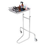 VEVOR Stainless Steel Lab Cart with Single Tray & 2 Silent Wheels for Lab Clinic V952-SYSTCECKFSS2HAV26V0