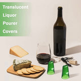 60pcs Liquor Bottle Covers Pour Spout Covers Bar Toppers for Bottles Universal Pour Dispenser Dust V1366-AZ2-W-14583