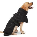 Dog Coat Warm-Lined Waterproof Medium-Large Dog Reflective Dog Coat Winter Dog - Dark Green - Size V1102-136-70189-DKG-S-11-15KG