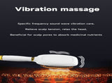 White Advanced 3-in-1 Scalp & Hair Care Massage Comb - Red Light Therapy, EMS Microcurrent & V888-ELOSUNG27733