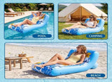 Bestway Inflatable Pool Float Sun Lounger with Cup Holder 163x94cm Blue BW-FLOAT-43402