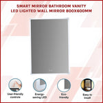 Smart Mirror Bathroom Vanity LED Lighted Wall Mirror 800x600mm V63-837521