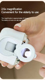 2-in-1 Electric Nail Clipper with Magnifying Glass & LED Light - Automatic Nail Trimmer & Polisher V888-ELOSUNG41823