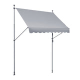 VEVOR 98x47" Patio Awning Retractable Awning Sunshade Shelter with Crank Handle V952-SSSZYPHSLZS9OSNMLV0