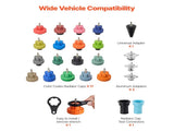 Coolant Pressure Tester Kit, 47Pcs Radiator Vacuum Refill Kit with 3 Metal Adapters, Universal Fit, V952-SRQYLCSHLQYTWMIWW001V0