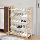 Levede Bamboo Shoe Rack Storage Wooden EA0222-80-5
