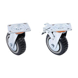 Heavy Duty Plate Caster Wheels Set 4 1200kg Swivel V63-954961
