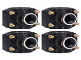 4 Sets Water Drain Saddle Plastic Pipe Additional Quick Connector Tee Kit G1 Female Thread V1294-YM0715-3111210455411