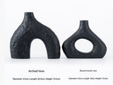 Minimalist Ceramic Vase Set White V1107-CS-XDQSHP1