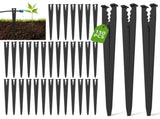 150-Pack Drip Irrigation Support Stakes Invisible & Aesthetic Design, Fits 1/4" Tubing, Ideal for V1366-AZ2-W-15131