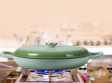TOQUE 3.5L Enamel Dutch Oven Pan in Green Colour KT0181-3.5L-GN_NZ