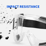4X Clear Protective Eye Glasses Safety Windproof Lab Goggles Eyewear GOGGLESX4