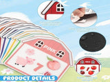 Set of 10 Farm-Themed Color Sorting Magnets Easy-Grip, Drop-Resistant & Fade-Proof, Educational V1366-AZ2-W-15055