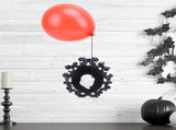 Gothic Resin Wall Art Decoration Ornament 3D Hand Red Ballon Wall Aesthetic Statue for Festive V1294-YM0901-3115240069411