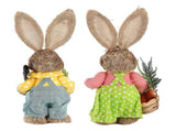 2pcs Easter Bunny Ornament Cute Rustic Rabbit Figurines Foam Decorative Bunny Home Decor 35cm V1294-YM0626-221228TW11
