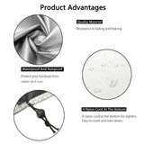 Waterproof Outdoor Furniture Cover - 190X125X80Cm PRL-7215863850DBT