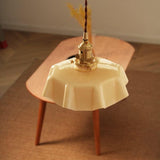 Retro French Cream Glass Ceiling Light Cream Yellow, E27 6W, Diameter, 220mm V1237-ZY-528-286
