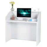 Reception Desk, 1180 x 500 x 1115 mm Rectangular Front Table, Office Reception Desk, Retail V952-YBQTJXWCTBDCYNOVBV0
