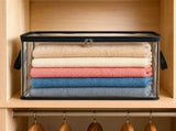 Large Clear Plastic Storage Bag with Zipper and Handle Heavy Duty Transparent Moving Tote for V1366-AZ2-W-17209