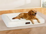Pawz XXL Size Orthopedic Dog Bed with Corduroy Removable Cover Waterproof Washable Beige PT1276-XXL-WH