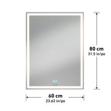 Aurea integrated led plug in wall mirror V178-68915