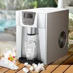 Devanti 2L Portable Ice Cuber Maker & Water Dispenser - Silver IM-ZB12E-SR