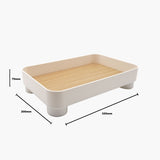 Parthenon White Square Tray V650-TPWHTSQ72202