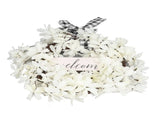 Imitation White Dogwood Wreath Simulation Vibrant Wreath Decoration for Home Door V1294-YM0523-3115220021511