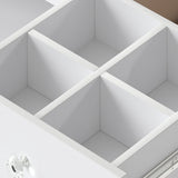Levede Dressing Table LED Makeup Mirror Stool Set Vanity Desk 5 Storage Drawer VM1034-WH-AU