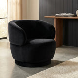 Interior Ave - Luna Swivel Armchair - Black V355-IA-OCC-LUN-BLK