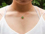 Gift Box - Aroma Necklace White Gold - Planet Aurum Verdant Purify Oil Blend V760-GBAJ - 2