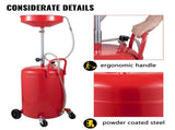 Waste Oil Drain Tank Portable Oil Drain 20 Gallon Air Operated Drainer V952-QCPJLBHDYF20UAJ6WV0