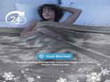 Cooling Blanket Queen Size ,ing Blankets for Hot Sleepers, Absorbs Heat to Keep Adults V1258-DP02-C-670