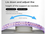 Grey Adjustable Lumbar Stretcher with Airbag - PP TPR Magnetic Surface, 53-120mm Height Range, Back V888-ELOSUNG56228-3
