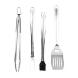 4 Piece Stainless Steel BBQ Grill Tool Set, Heavy Duty Rust Resistant Utensils for Camping, Outdoor V1189-LC-HW-00502