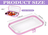 Clear Shell Zipper Case Tutuviw 3 Pcs Plastic Clear Storage Zipper Case Transparent Waterproof V1189-WXFWAL-20260319-00677