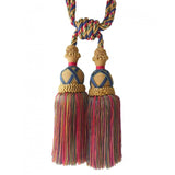 Multi Coloured Double Tassel Curtain Tieback V1008-2615-302