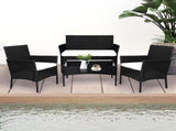 Levede 4PCS Outdoor Furniture Setting OD1017-BK