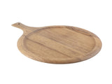 Wooden Pizza Tray Round Pizza Board with Handle Cutting Board Bakeware Kitchen Baking Tools V1294-YM0901-3118200195711