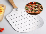 Stainless Steel Pizza Transfer Spatula with Solid Wood Handle for Easy Pizza Baking and Serving, V1192-AZ-W-24514