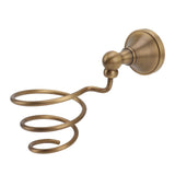 Hair Dryer Holder Wall Mounted Copper Hair Dryer Storage Rack Holder Spiral Hair Care Tools Hanger V1294-YM0901-3112230057211