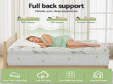 Giselle Bedding 1500GSM Pillowtop Mattress Topper Bamboo Mattress Pad for Back Pain Relief Washable TOPPER-BAM-11-S
