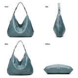 Women's Soft Leather Tote Bags 3pcs Fashion Handbag Wallet Shoulder Purse Set V1263-JX-3523