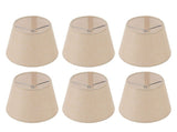 6PCS Linen Fabric Lamp Shade Cover Cylindrical Lampshade with Iron Support for Household Light V1294-YM0715-3119220085111