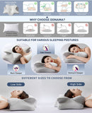 Ice Silk Butterfly-Shaped Memory Foam Pillow Ergonomic, Orthopedic, Sleep-Aiding, Suitable for V1188-MS-514-003