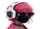 2.4GHz Wireless Gaming Headset with Flip Mic for PC White V1263-JX-7062
