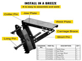 Backhoe Excavator Thumb Attachments, 91.44 cm Adjustable Extreme Weld On Backhoe Thumb Hoe Clamp V952-FCMZ36INJCCBH16MMV0