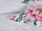 Bianca Coleraine White Floral Printed Bedspread Set Super King V442-BCA-BEDSPREAD-COLERAINE-WHITE-SK