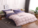 Purple And Pink Stitching Ultra-Soft Solid Color 4-Piece Bedding Set - Queen Size V888-ELOSUNG21510